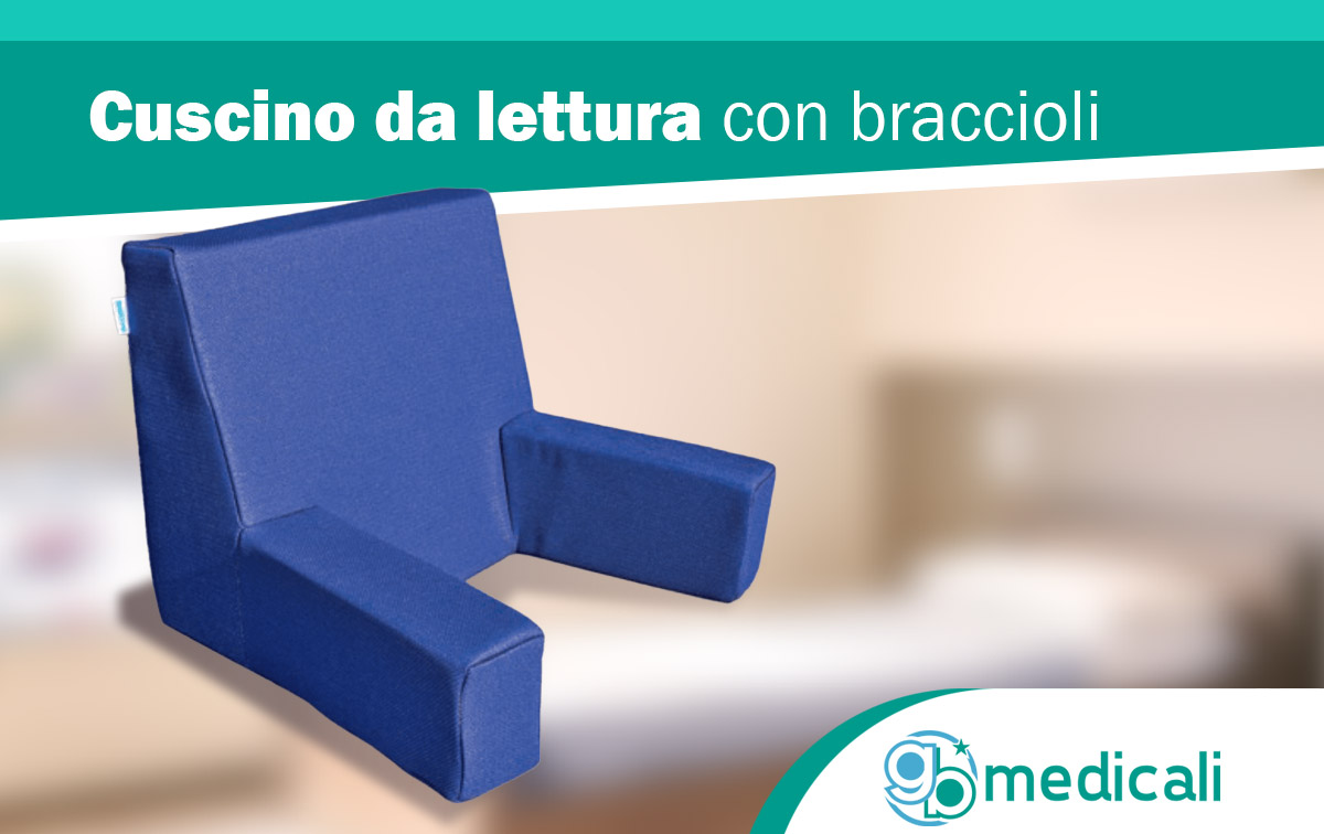 GB Medicali - Cuscino da lettura con braccioli